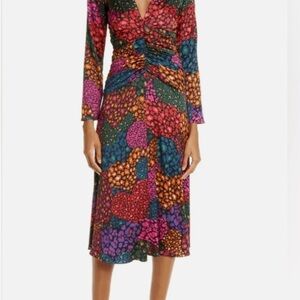 FARM Rio Rainbow Hearts  Long Sleeve Dress